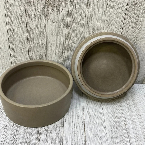 Threshold x Studio McGee 7" x 7" Round Carved Ceramic Box Gray - Picture 5 of 7